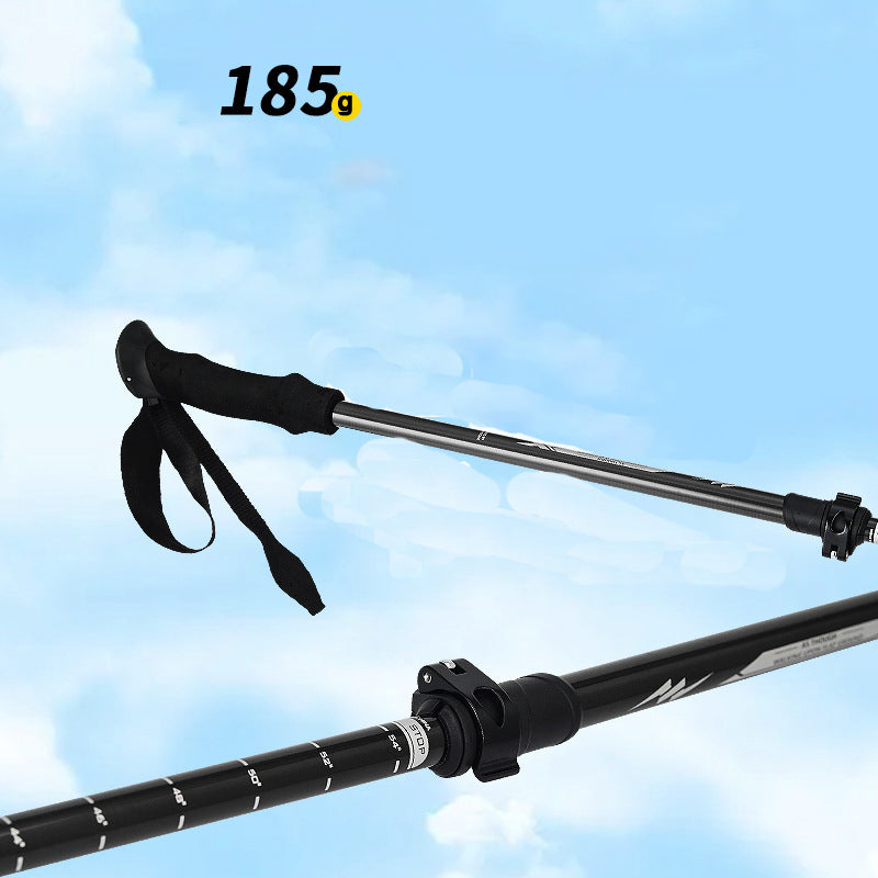 Light weight carbon fibre hiking pole strong climbing rod hiking stick trekking poles set of 2