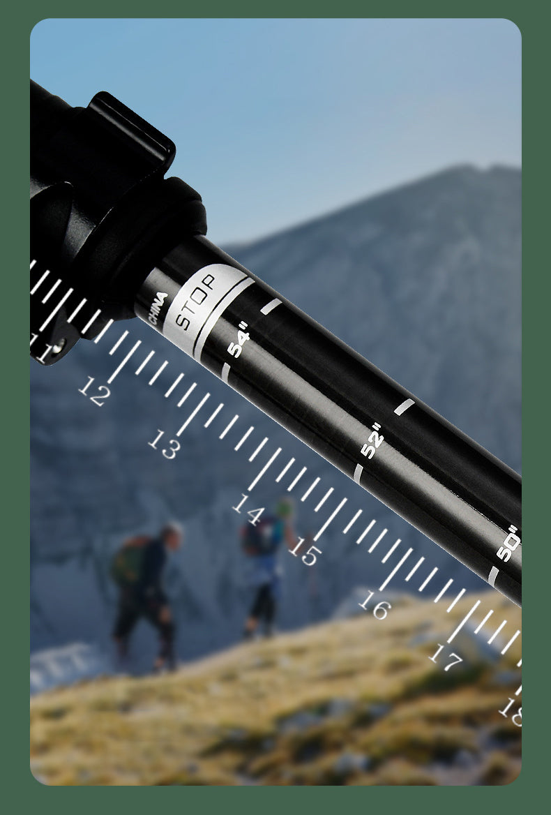 Light weight carbon fibre hiking pole strong climbing rod hiking stick trekking poles set of 2