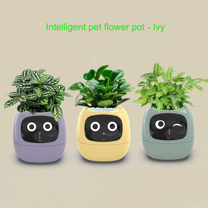 Interactive Plant Pot Intellegent Smart Planter Digital AI Pet Plant Vase