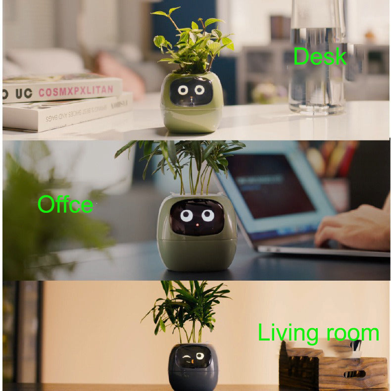 Interactive Plant Pot Intellegent Smart Planter Digital AI Pet Plant Vase