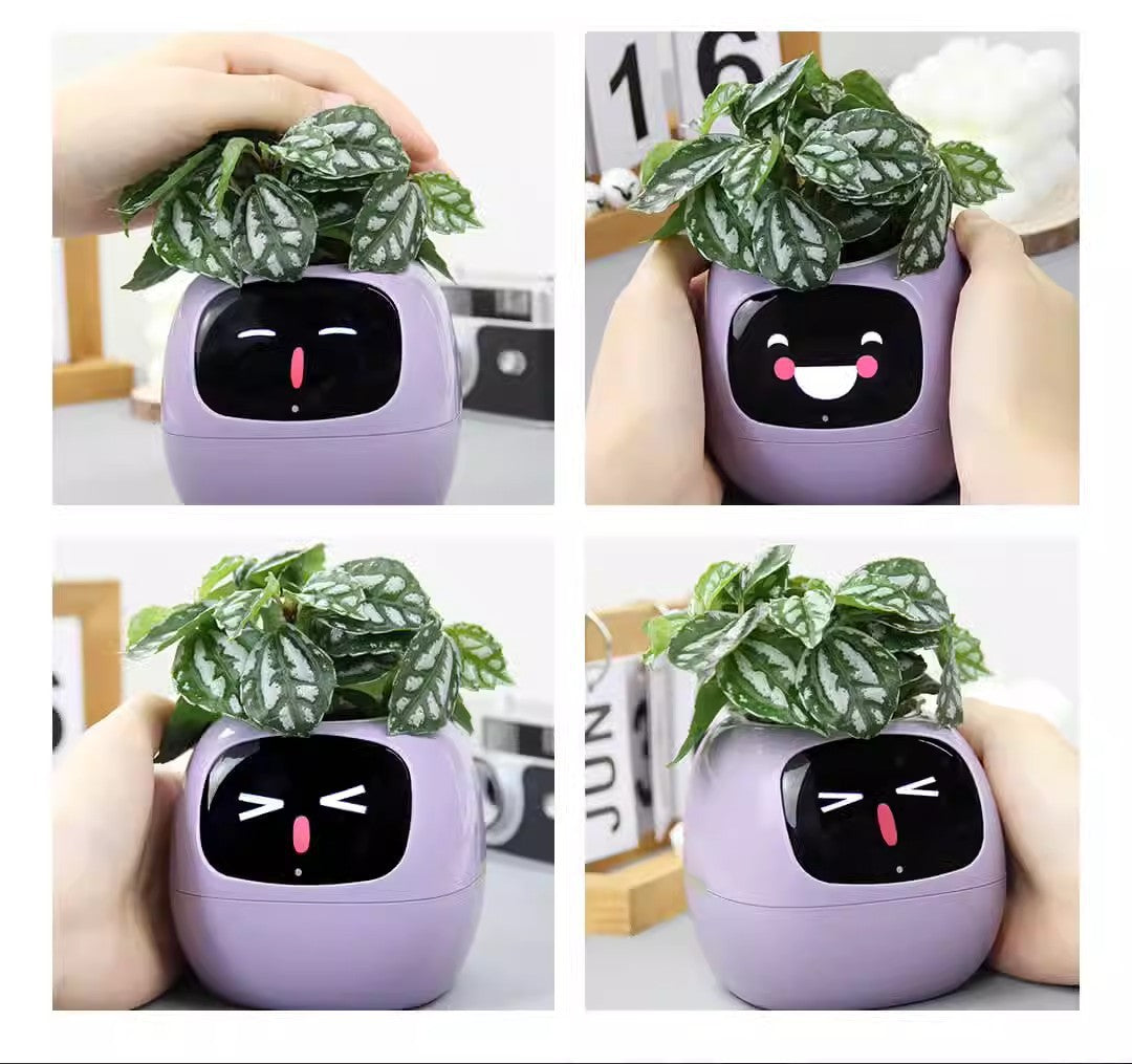 Interactive Plant Pot Intellegent Smart Planter Digital AI Pet Plant Vase